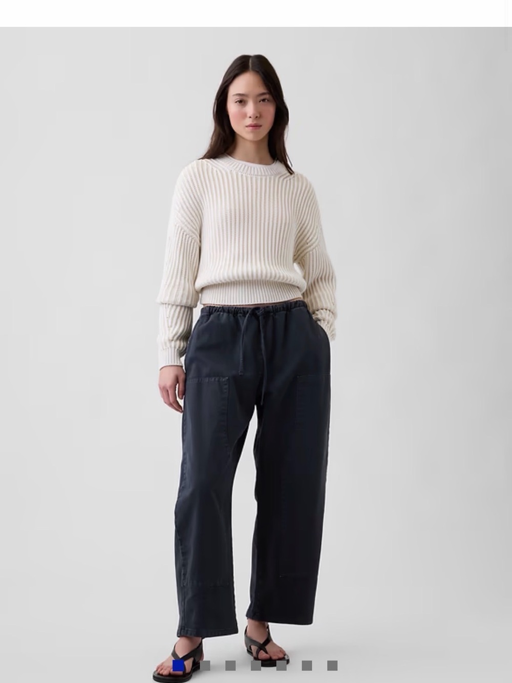 Gap Easy Double-Knee Barrel Pants- Medium Tall